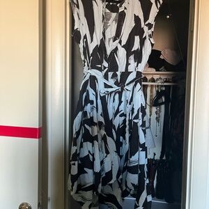 Vintage Black and White Women's Dress